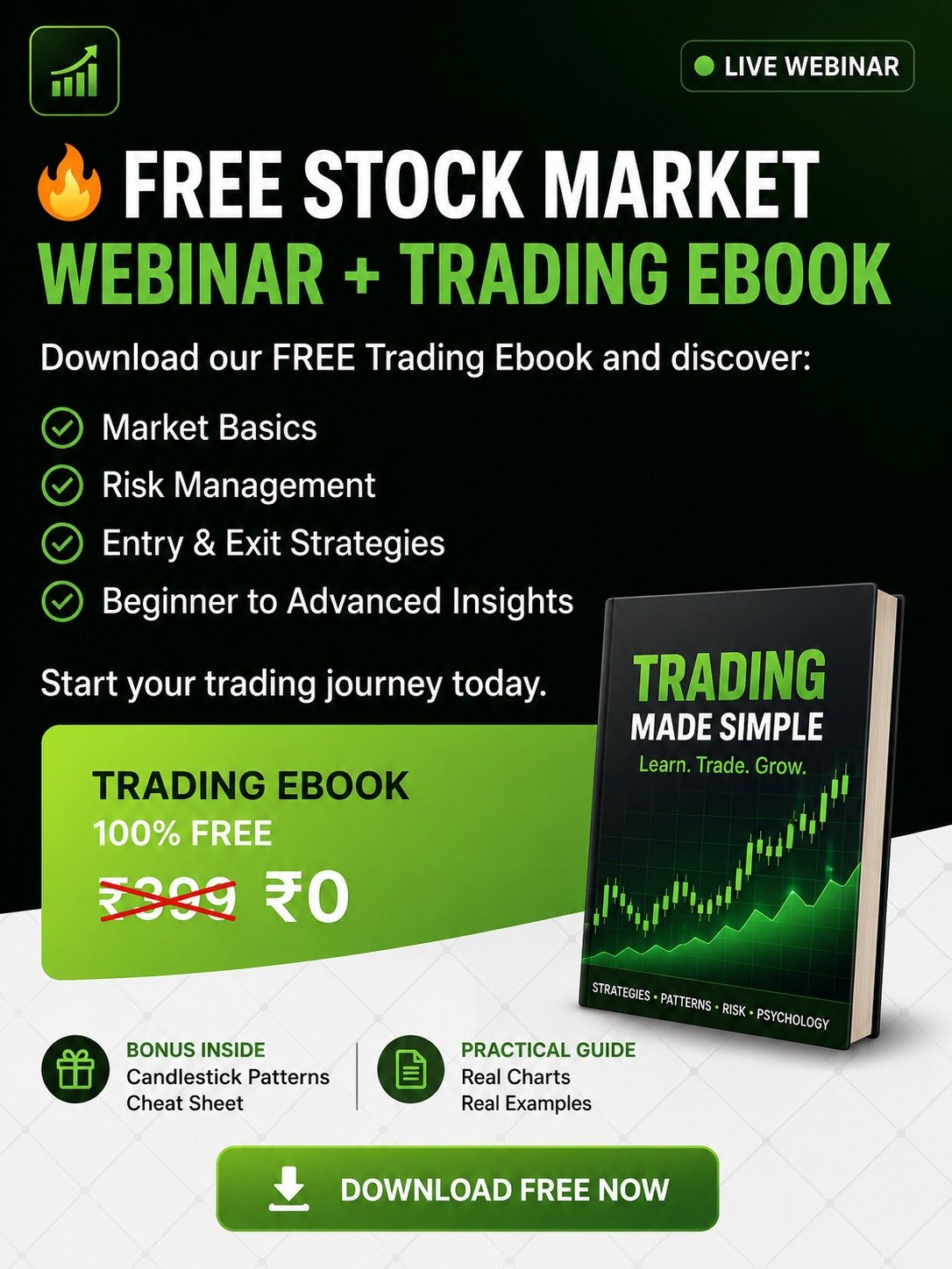 Free Stock Market Webinar + Trading Ebook - WhatsApp